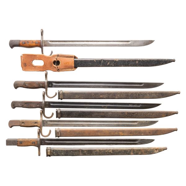 LOT OF 5 JAPANESE T30 BAYONETS.