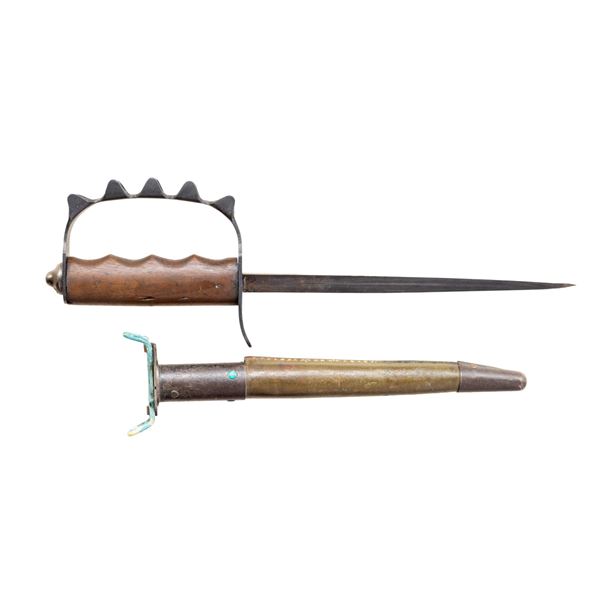 RARE, 1918 DATED HD&S US M1917 TRENCH KNIFE WITH