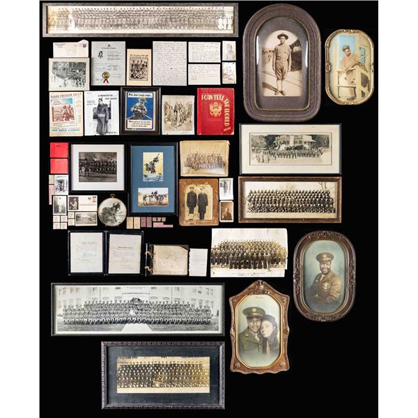 LARGE GROUP OF AFRICAN-AMERICAN MILITARY