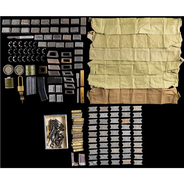 LOT OF ASSORTED CLIPS, MAGAZINES, & U.S. FIELD