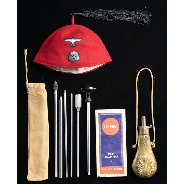 AN ECLECTIC GROUP INCLUDING 2 CHAUFFEUR BADGES.