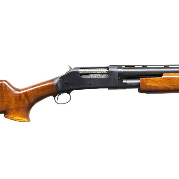 CUSTOM WINCHESTER MODEL 1897 PUMP ACTION SHOTGUN.