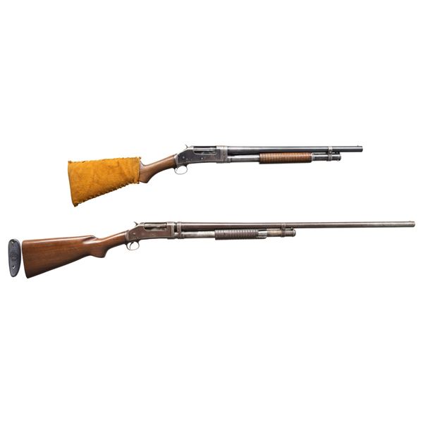LOT OF 2 WINCHESTER MODEL 1897 PUMP ACTION