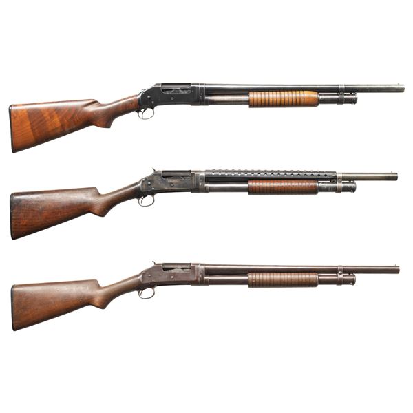 LOT OF 3 WINCHESTER MODEL 1897 / 97 PUMP ACTION
