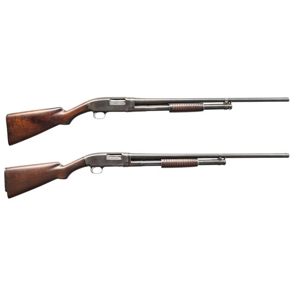 LOT OF 2 WINCHESTER MODEL 1912 PUMP ACTION