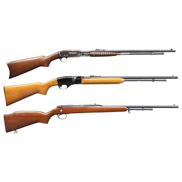 LOT OF 3 ASSORTED REMINGTON RIFLES.