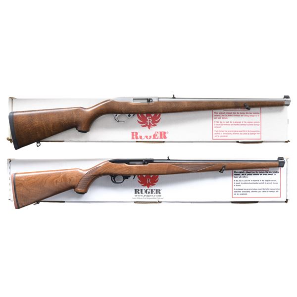 2 NEAR NEW RUGER 10/22 RBI INTERNATIONAL SEMI AUTO