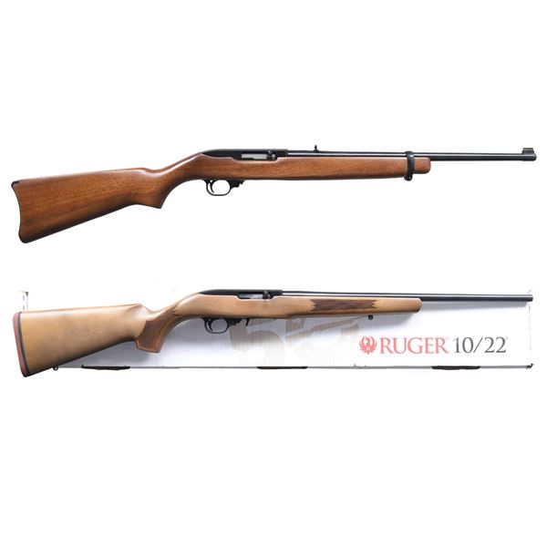 2 RUGER 10/22 SEMI AUTO'S: CARBINE & RIFLE.