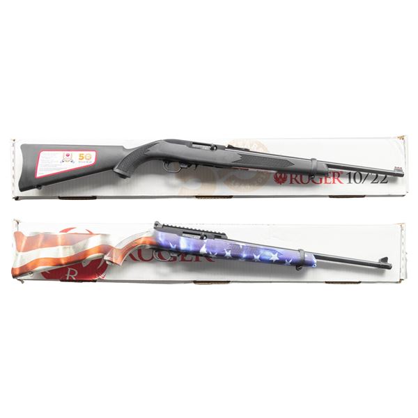2 NEAR NEW COLLECTOR'S SERIES RUGER 10/22 SEMI