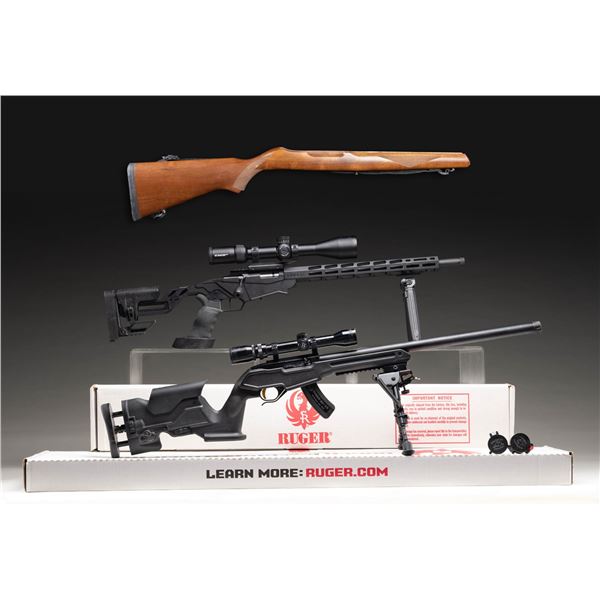 LOT OF TWO RIMFIRE RUGER RIFLES.
