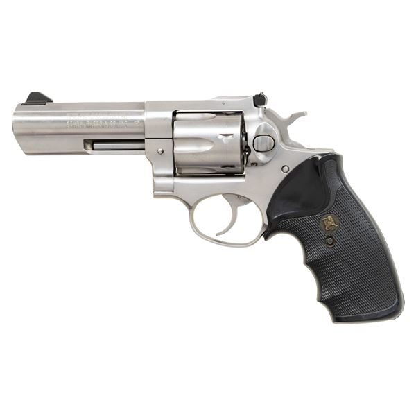 RUGER STAINLESS MODEL GP100 DA REVOLVER.