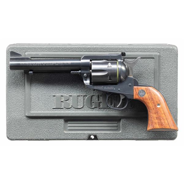 RUGER 45 COLT NEW MODEL BLACKHAWK SA REVOLVER.