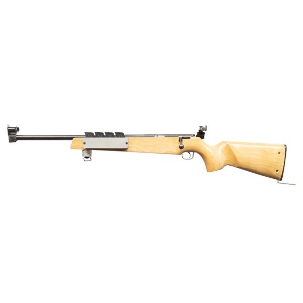 LEFT HAND SAVAGE 900B BIATHLON BOLT ACTION RIFLE.