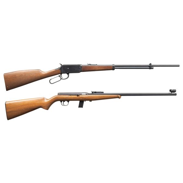 LOT OF 2 EUROPEAN .22 RIMFIRE RIFLES.