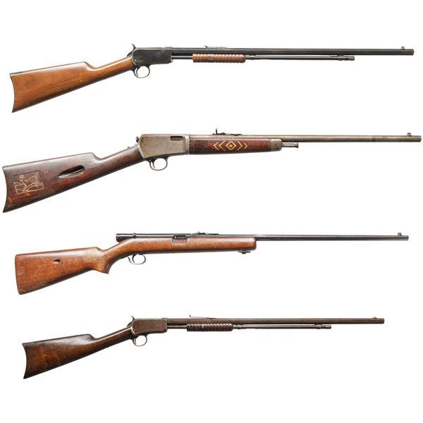 LOT OF 4 ASSORTED WINCHESTER .22 CALIBER RIFLES.