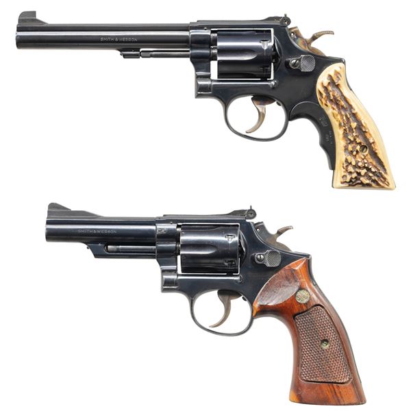 LOT OF TWO SMITH & WESSON DA REVOLVERS.