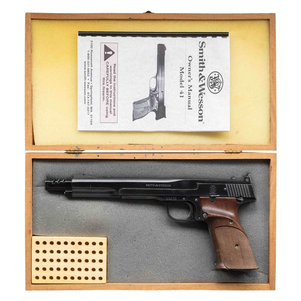 SMITH & WESSON MODEL 41 SEMI AUTO PISTOL.