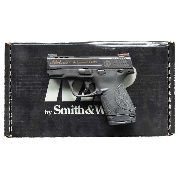 SMITH & WESSON PC M&P 40 SHIELD SEMI AUTO PISTOL.