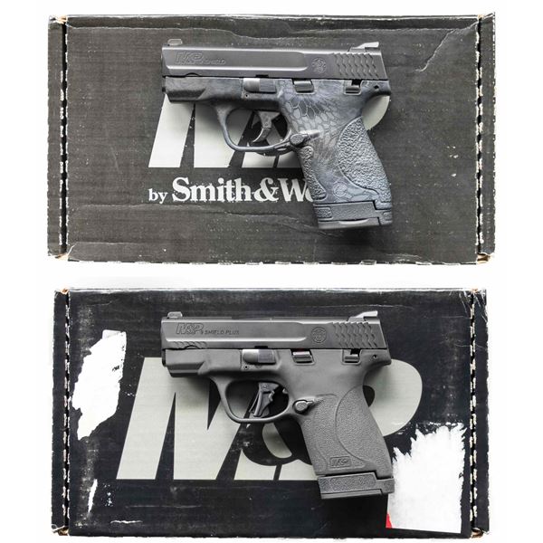 LOT OF TWO SMITH & WESSON M&P 9 SHIELD SEMI AUTO