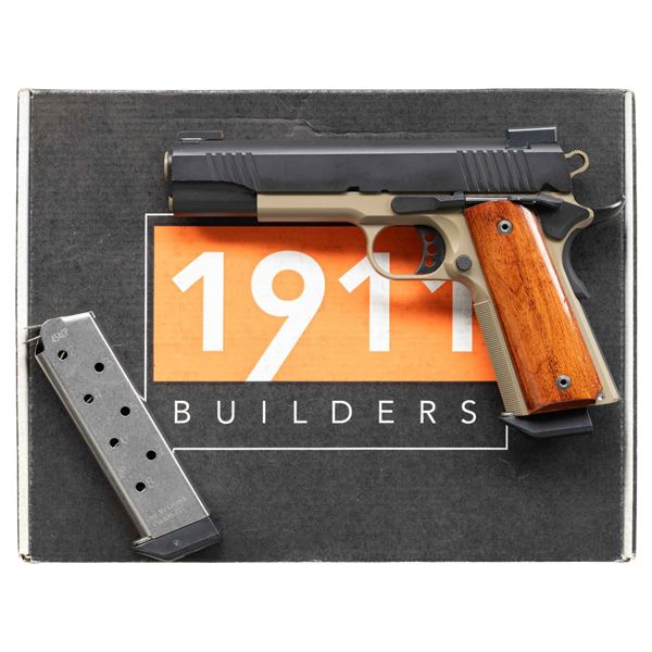 CUSTOM 1911 SEMI AUTO PISTOL.