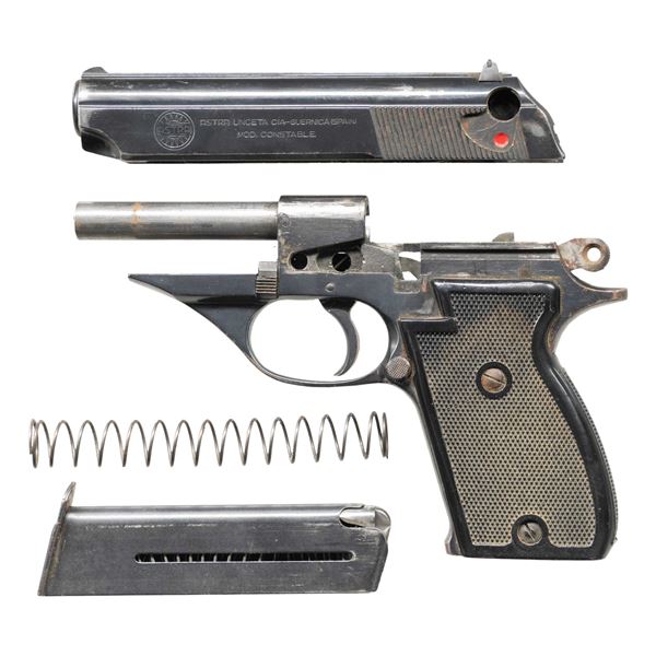 ASTRA CONSTABLE SEMI-AUTOMATIC PISTOL WITH CASE.