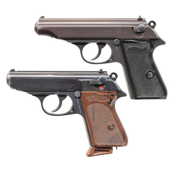 LOT OF 2 WEST GERMAN WALTHER MODEL PP & PPK