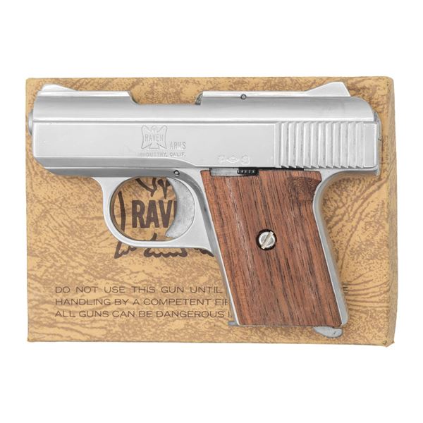 RAVEN MP25 SEMI AUTO PISTOL.