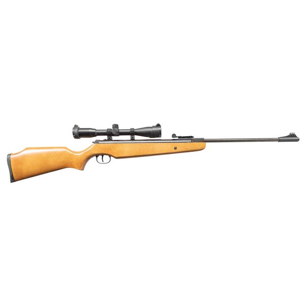 RUGER AIR HAWK SINGLE SHOT SCOPED PELLET RIFLE.
