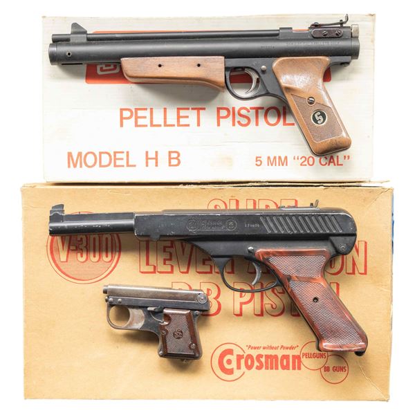 LOT OF TWO AIR PISTOLS & ONE GAS PISTOL.