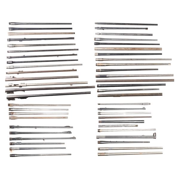 ASSORTMENT OF 51 SPORTING TYPE BARRELS.