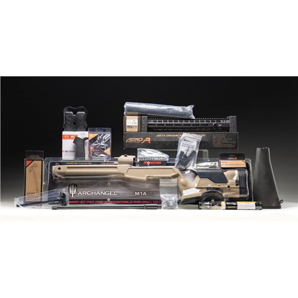 GROUPING OF ASSORTED FIREARM ACCESSORIES.