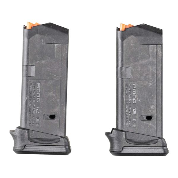 TWO MAGPUL GLOCK MAGS.