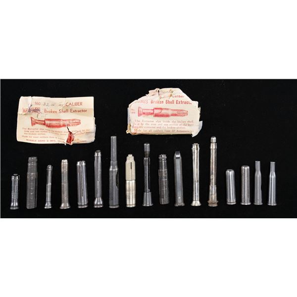 LOT OF ASSORTED VINTAGE BROKEN SHELL EXTRACTORS &