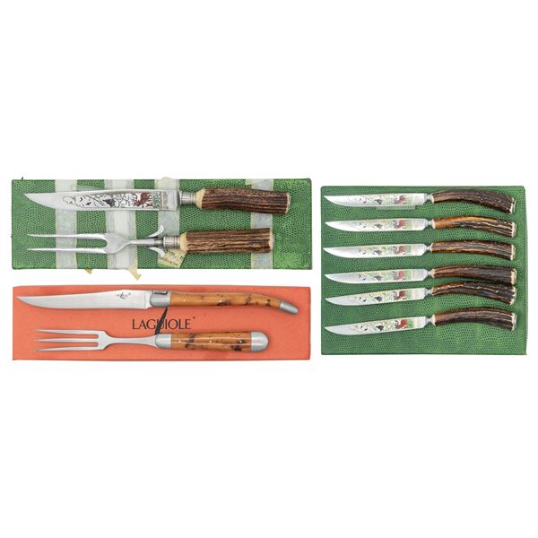 LAGUILOE & ANTON WINGEN JR. CARVING KIT SETS.