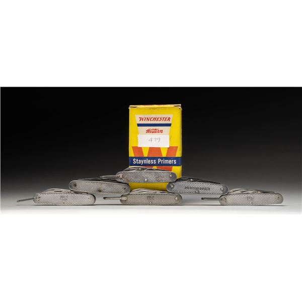 6 US & SIMILAR POCKET MULTI-TOOL POCKET KNIFES.