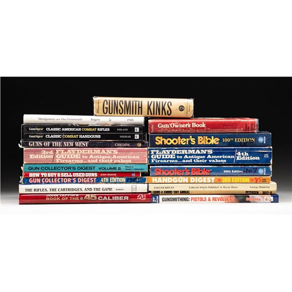 SMALL COLLECTION OF FIREARM & OTHER BOOKS.