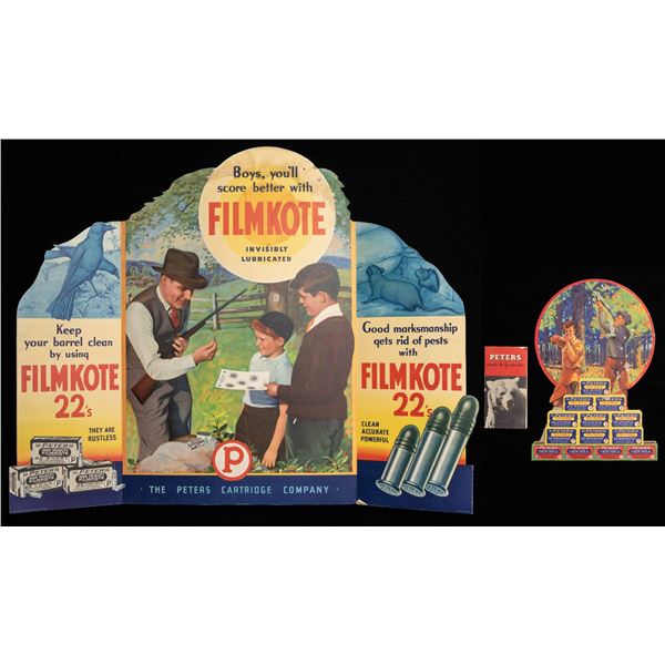 LOT OF 2 VINTAGE PETERS CARTRIDGE COMPANY STORE