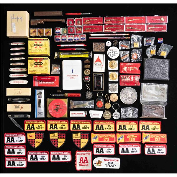 LARGE LOT OF ASSORTED WINCHESTER MEMORABILIA.