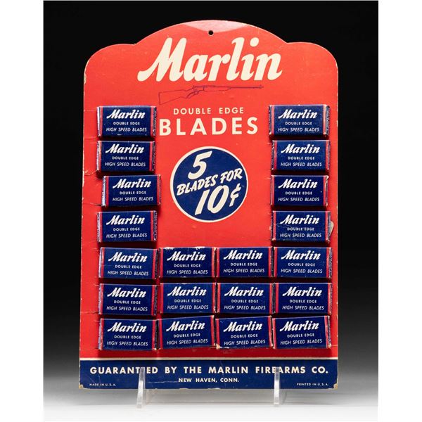 MARLIN "DOUBLE EDGE BLADES" STORE DISPLAY.