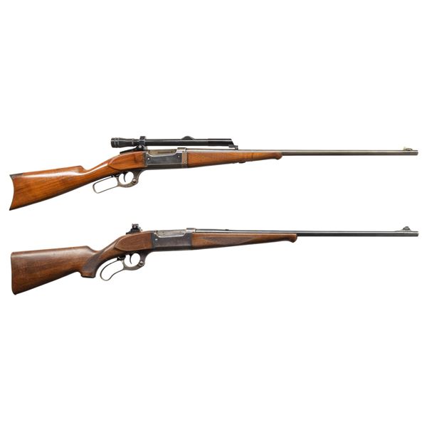 2 SAVAGE 99 LEVER ACTION RIFLES.