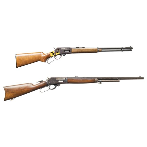 LOT OF TWO LEVER ACTION RIFLES.