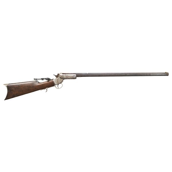 44 LONG CF J. STEVENS TIP-UP RIFLE.