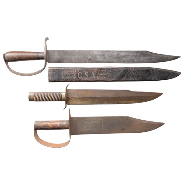 GROUP OF THREE LARGE REPRODUCTION CONFEDERATE