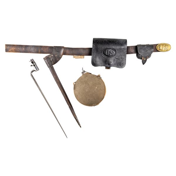 FINE CIVIL WAR INFANTRYMAN'S ACCOUTREMENT SET