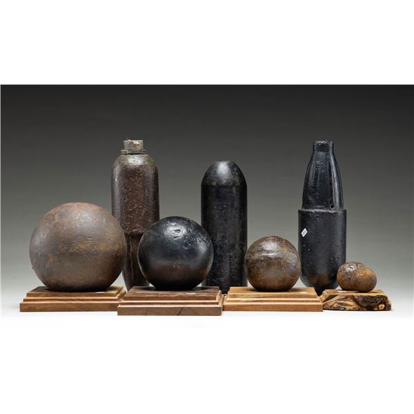 REV. WAR & PRIMARILY CIVIL WAR ERA CANNON BALLS &