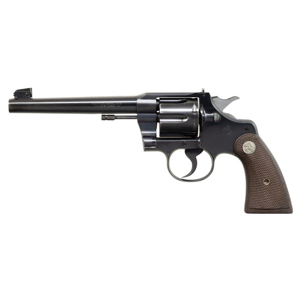 COLT OFFICERS MODEL .38 HEAVY BARREL DOUBLE ACTION