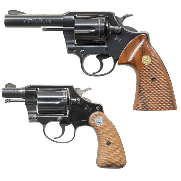 LOT OF 2 COLT LAWMAN MK III & COBRA DOUBLE ACTION