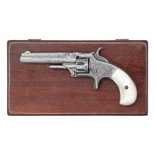 ENGRAVED SMITH & WESSON NO.1 SA REVOLVER.