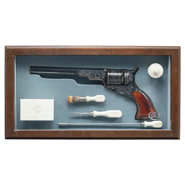 VERY EARLY (SERIAL #2) & ENGRAVED 3RD GEN COLT PATERSON REVOLVER.