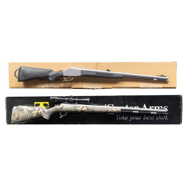 KNIGHT REVOLUTION & TC MUZZLELOADING RIFLES.